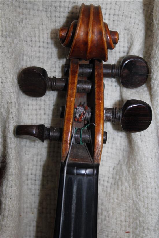 A 19th century French Colin of Nancy violin,